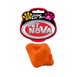 PET NOVA Piłka wariatka 5 cm - pomarańczowa