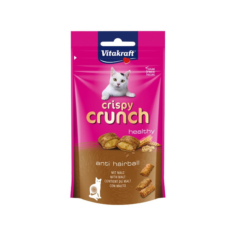 VITAKRAFT Crispy Crunch Anti Hairball with Malt 60g - Przysmaki ze słodem