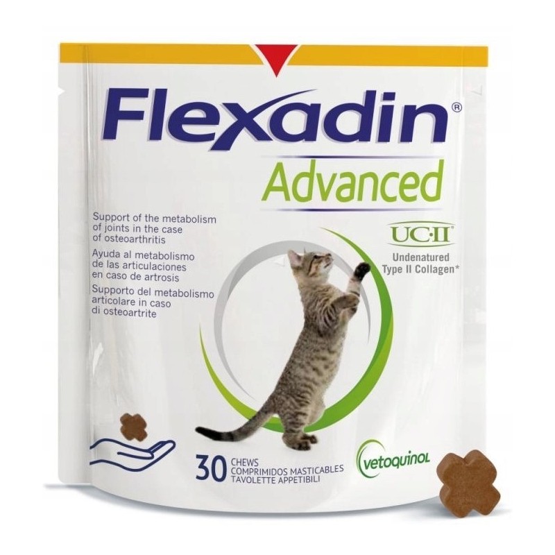 VETOQUINOL Flexadin Advanced Cat - 30 mięsnych kąsków dla kota