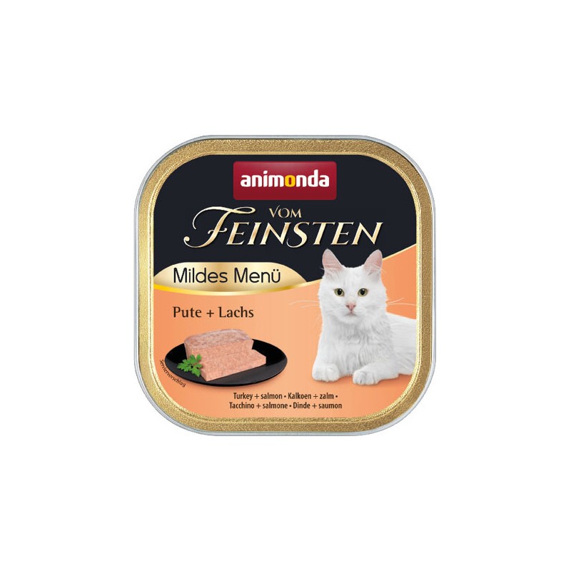 ANIMONDA Cat Vom Feinsten Mild Menu Adult - indyk łosoś 6x 100g