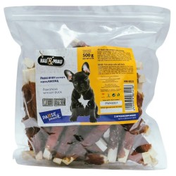 HAU MIAU paski ryby owinięte miękką kaczką 500g