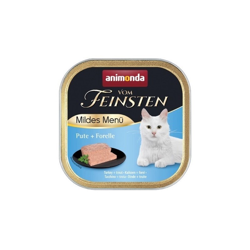 ANIMONDA Cat Vom Feinsten Mild Menu Adult - indyk pstrąg 6x 100g