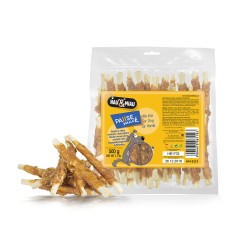 HAU MIAU patyki ze skóry owinięte kurczakiem 500g