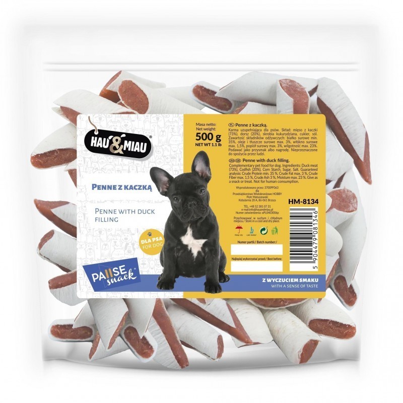 HAU MIAU penne z kaczką 500g