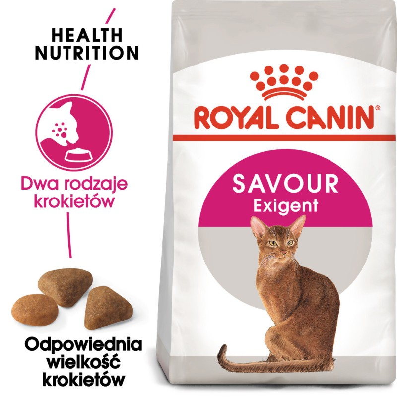 ROYAL CANIN Exigent Savour Sensation karma sucha dla kotów dorosłych, wybrednych, kierujących się teksturą krokieta 2kg
