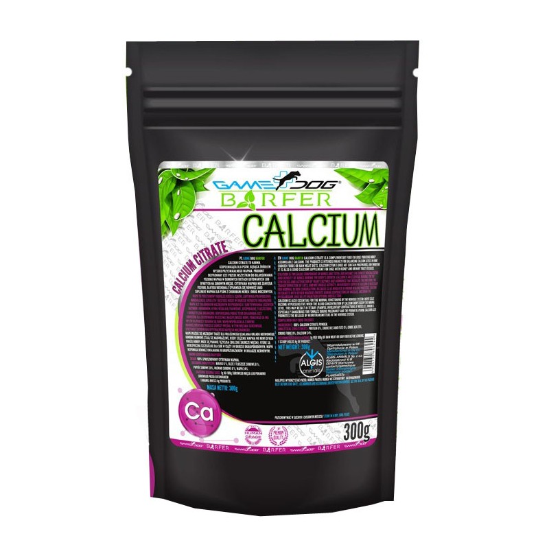 GAME DOG BARFER Calcium Citrate 300g