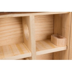 TRIXIE Wieża do zabawy Natural Living 30 × 30 × 10 cm (myszy, chomiki)