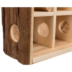 TRIXIE Wieża do zabawy Natural Living 30 × 30 × 10 cm (myszy, chomiki)