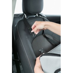 TRIXIE Zabudowany fotelik fotel samochodowy dla zwierząt (44 × 37 × 40 cm) - szary / czarny