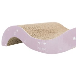 TRIXIE Drapak kartonowy Junior fala 38 × 7 × 18 cm - liliowy / miętowy