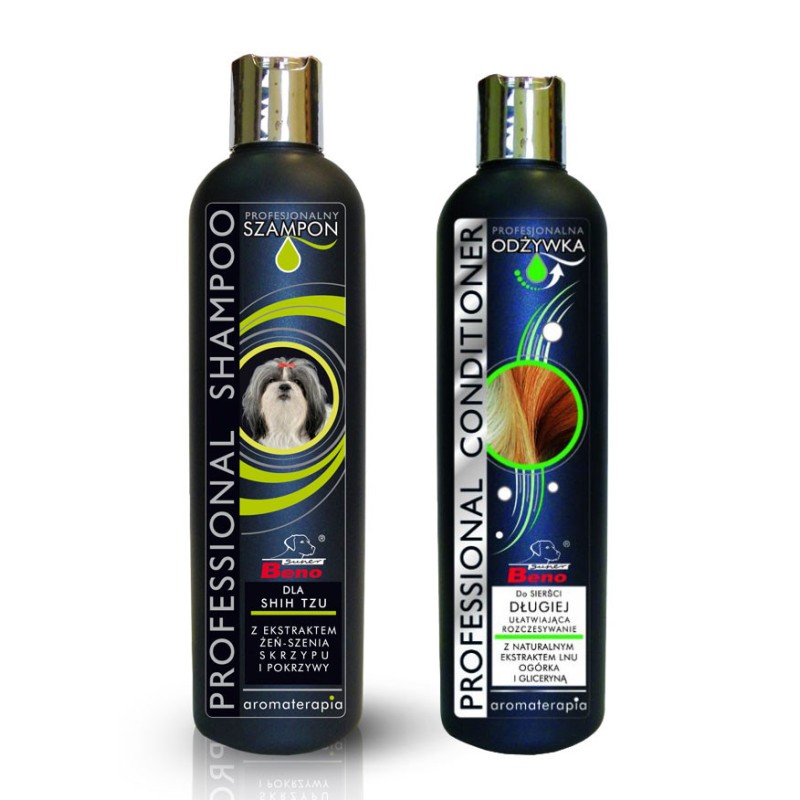Zestaw dla Shih-Tzu: Szampon i Odżywka SUPER BENO PROFESSIONAL