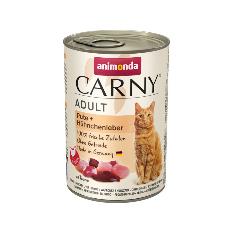 ANIMONDA Carny Adult - Indyk i wątróbka kurczaka 400g 12x 400g
