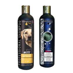 Zestaw dla Labradora o ciemnej sierści: Szampon i Odżywka SUPER BENO PROFESSIONAL