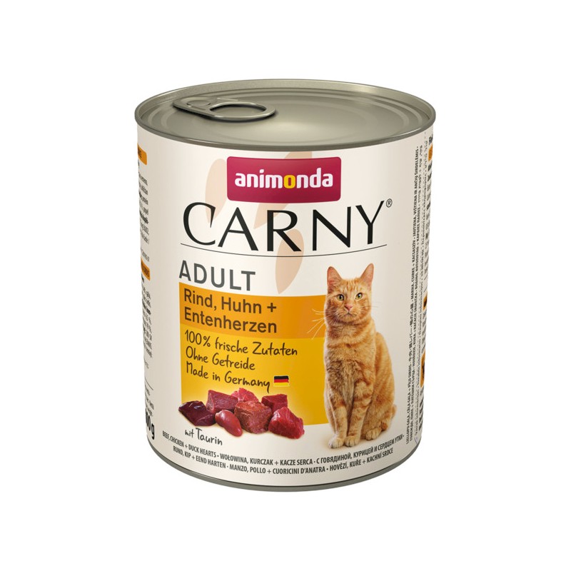ANIMONDA Carny Adult - Wołowina kurczak serce kacze 800g 6x 800g