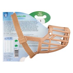 BASKERVILLE Anti Scavenge Classic beżowy - kaganiec dla ras o dłuższym pysku 4