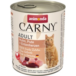 ANIMONDA Carny Adult - kurczak indyk kacze serca 800g 6x 800g
