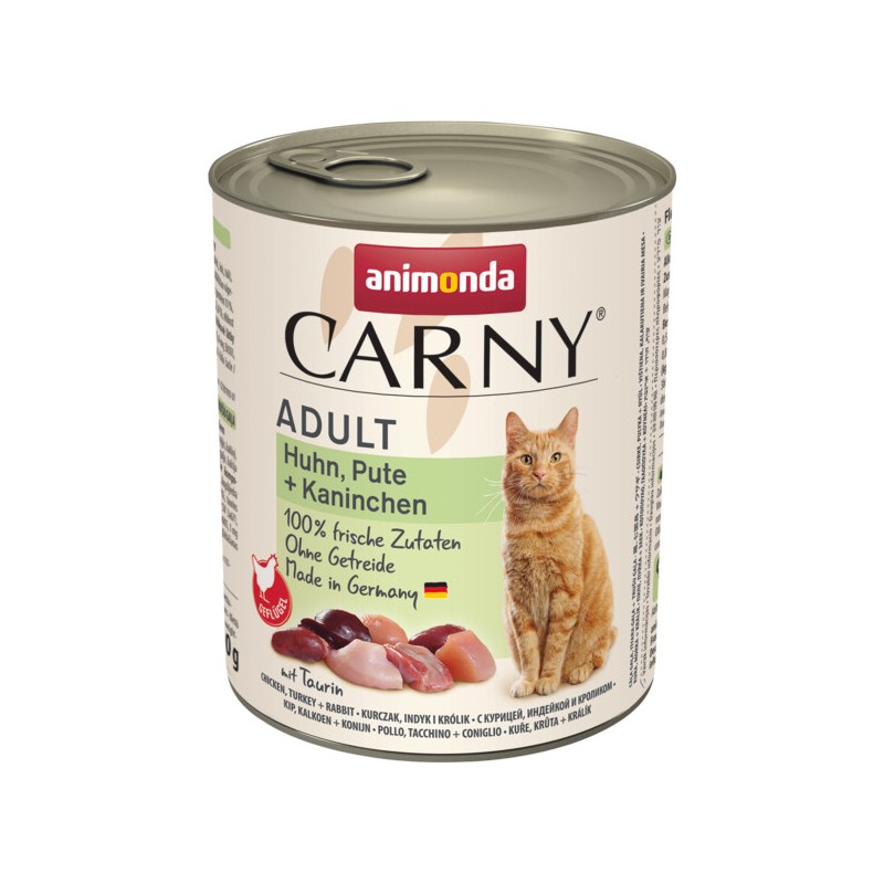 ANIMONDA Carny Adult - Kurczak indyk królik 800g 6x 800g