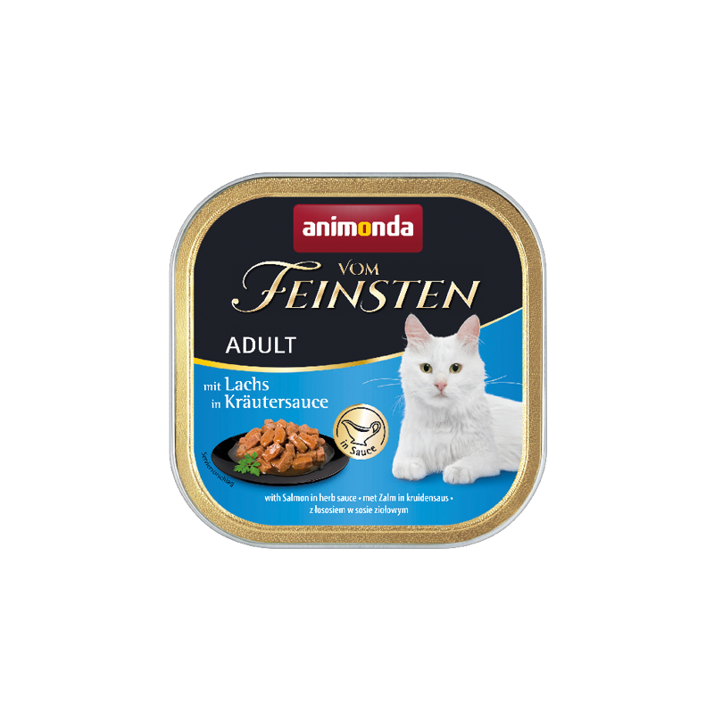 ANIMONDA Cat Vom Feinsten Adult Grain Free - Łosoś w ziołowym sosie 100g