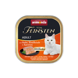ANIMONDA Cat Vom Feinsten Adult - Z kurczakiem, wołowiną i marchewką 6x 100g
