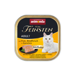 ANIMONDA Cat Vom Feinsten Adult - Z Indykiem, wołowiną i marchewką 32x 100g