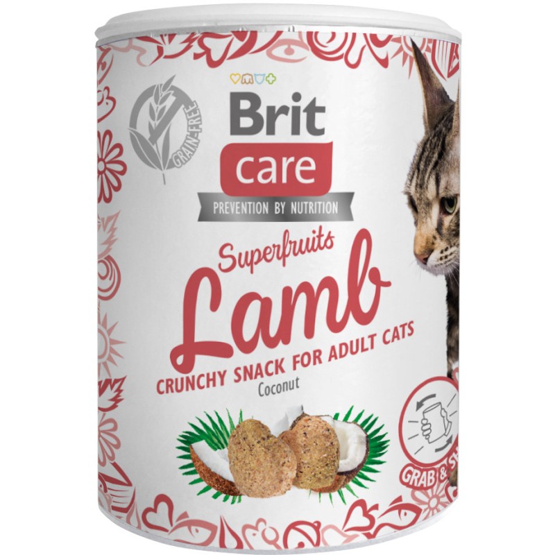 BRIT CARE Cat Snack Superfruits Lamb 100g