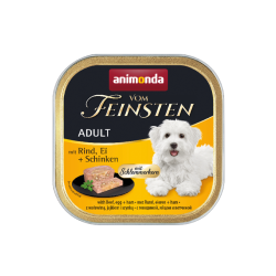 ANIMONDA Dog Vom Feinsten Adult z wołowiną, jajkiem i szynką 44x 150g
