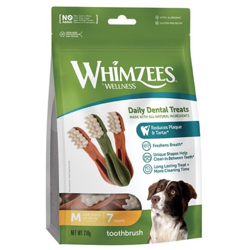 WHIMZEES Gryzaki dentystyczne 1 Week Pack Szczoteczka M 7 szt.