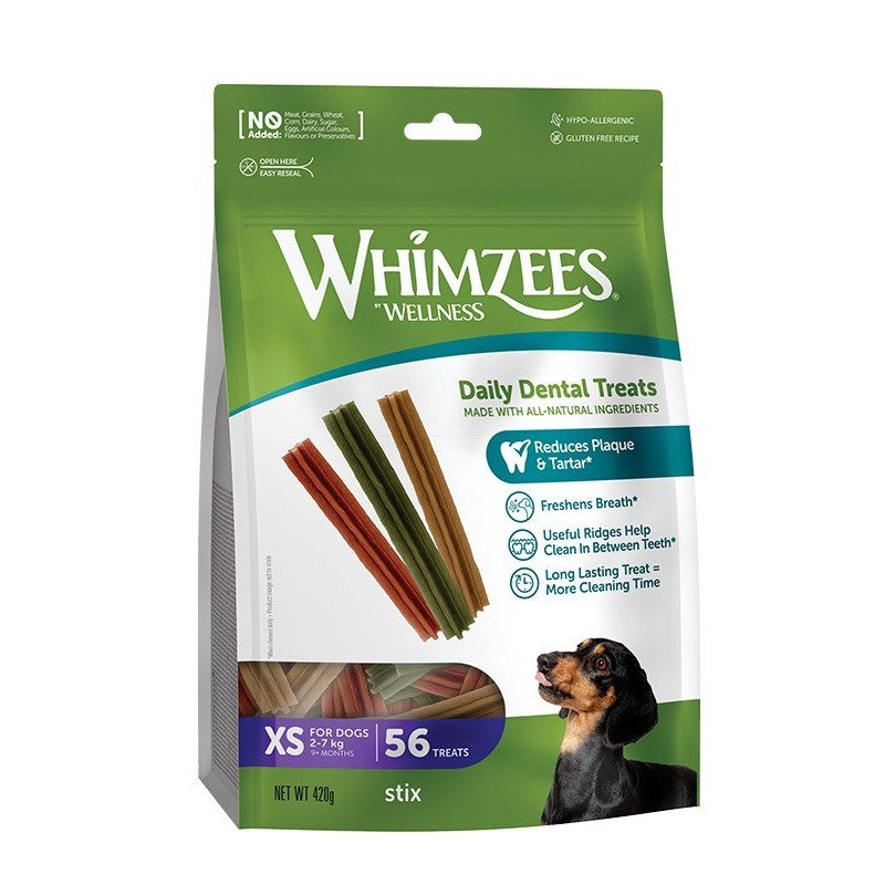 WHIMZEES Gryzaki dentystyczne Stix XS 56 szt.