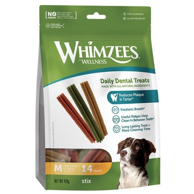 WHIMZEES Gryzaki dentystyczne Stix M 14 szt.