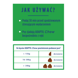 ADAPTIL Chew - kęsy relaksujące 30 szt.