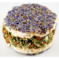 HAM-STAKE Hamburger ryżowy z lawendą i warzywami