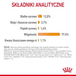 ROYAL CANIN Hair & Skin Care karma mokra, plasterki w sosie dla kotów dorosłych, lśniąca sierść i zdrowa skóra 85g