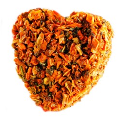 HAM-STAKE Marchewkowe serduszko dla gryzoni i królików - L