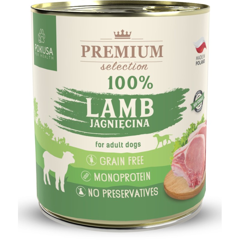 POKUSA Premium Selection 100% Jagnięcina - 800g