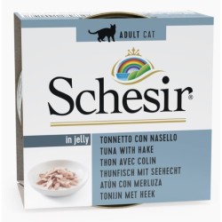 SCHESIR Tuńczyk z morszczukiem w galaretce 85g (puszka) 12x 85g