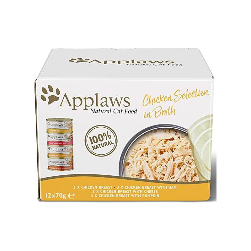 APPLAWS Cat Chicken Colection Mix smaków 12x 70g