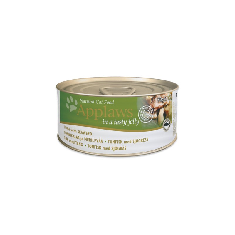 APPLAWS Cat Tuńczyk z wodorostami w galaretce 24x 70g