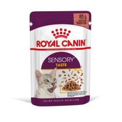 ROYAL CANIN Sensory Taste karma mokra - kawałki w sosie dla kotów dorosłych - pobudzająca wrażenia smakowe 85g
