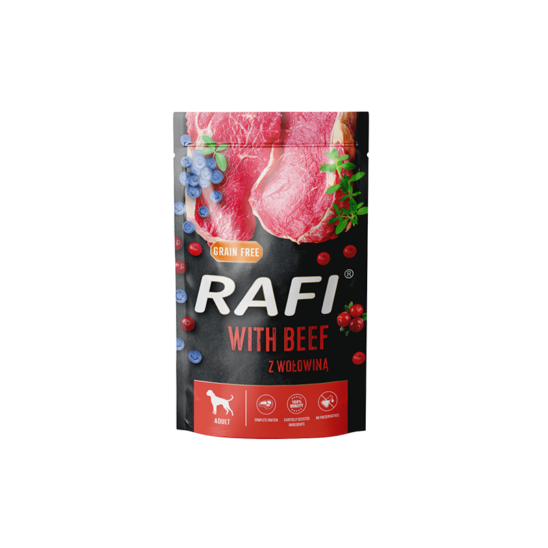 DOLINA NOTECI Rafi z wołowiną 500g (saszetka)