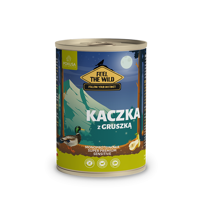 POKUSA Feel the Wild Kaczka z gruszką 800g