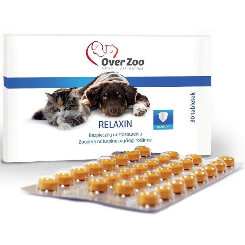 OVER ZOO Relaxin - preparat uspokajający 30 tabl.