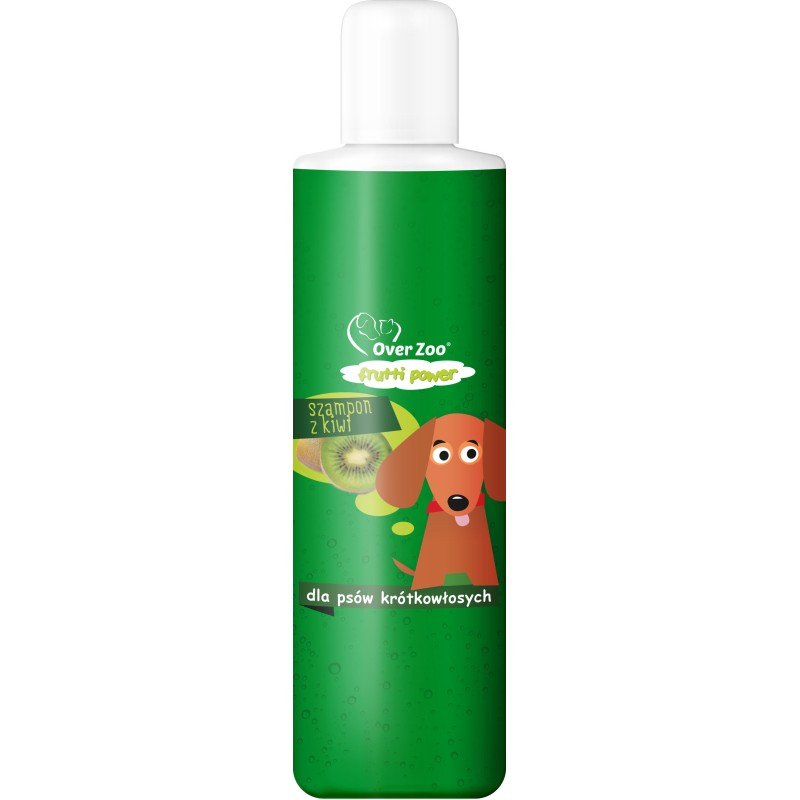 OVER ZOO Szampon z kiwi dla psów krótkowłosych 200ml