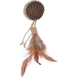 ZOLUX Zabawka dla kota ETHICAT dysk z tektury i piórka