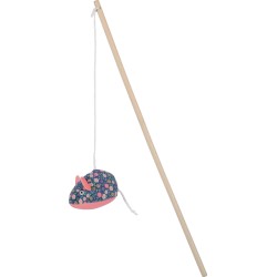 ZOLUX Zabawka dla kota ETHICAT wędka mysz - kwiaty