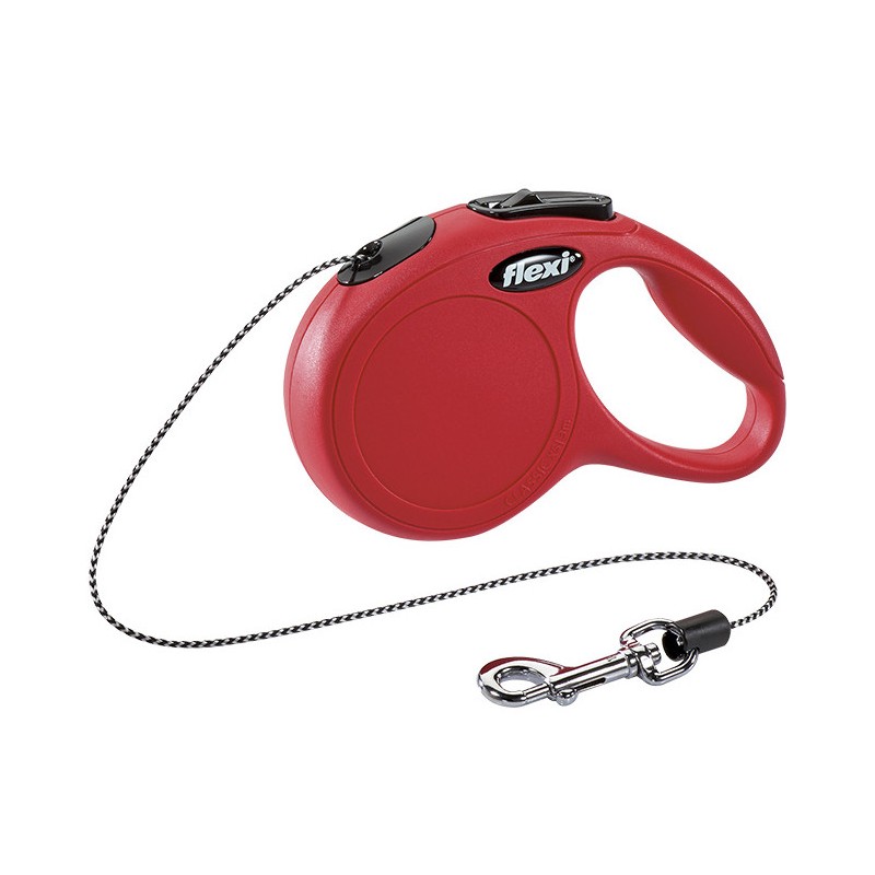FLEXI CAT Smycz automatyczna New Classic XS (3m) do 8kg - Czerwona