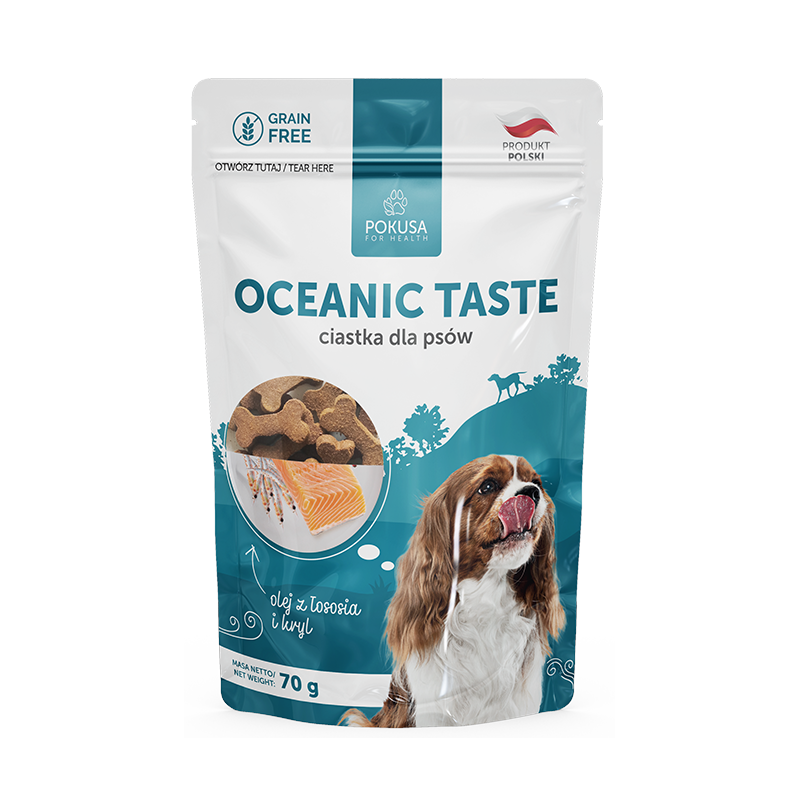 POKUSA Fun and Mniam ciastka dla psów Oceanic Taste 70g