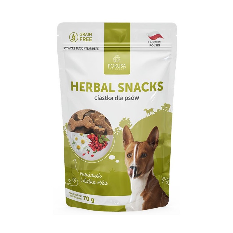 POKUSA Fun and Mniam ciastka dla psów Herbal Snacks 70g