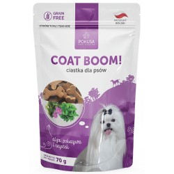 POKUSA Fun and Mniam ciastka dla psów Coat Boom! 70g
