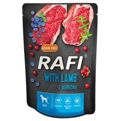 DOLINA NOTECI RAFI Jagnięcina, borówki, żurawina 300g (saszetka) 12x 300g