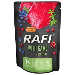 DOLINA NOTECI RAFI Dziczyzna, borówki, żurawina 300g (saszetka) 12x 300g